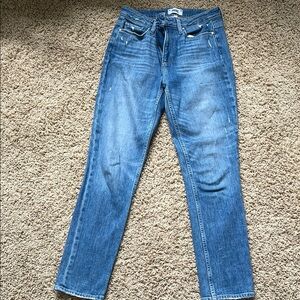 PAIGE Blue Straight Leg Jeans Classic Style hoxton slim 27